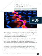 How Is The Optical Behavior of Graphene Influenced by Its Structure?