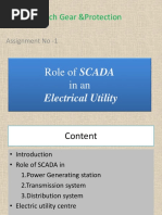 Switch Gear &protection: Role of SCADA in An