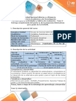 Guía de Actividades y Rúbrica de Evaluación - Fase 3 - Entrega Complemento Del Punto 3, de La Propuesta Alternativas para Grado de La ECACEN