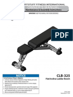 TuffStuff Flat / Incline Ladder Bench (CLB-325) Owner's Manual