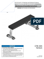 TuffStuff Evolution Flat Bench (CFB-305) Owner's Manual