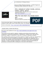 City: Analysis of Urban Trends, Culture, Theory, Policy, Action