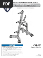 TuffStuff Evolution Olympic Plate Tree (CXT-255) Owner's Manual