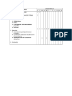 Diseño de Tabla de Cronograma de Actividades Para Plan Anual de Trabajo 2011-2012