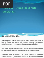 Unidade 01 - História Do Direito Ambiental.