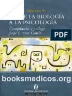 Desde La Biologia A La Psicologia PDF