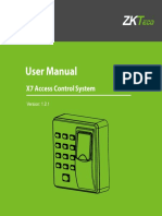 X7 Access Control System User Manual V1.2.1EU