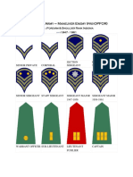 Aggressor Army - Maneuver Enemy (pre-OPFOR) Rank Insignias