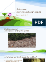 Evidence: Environmental Issues: Learning Activity 3