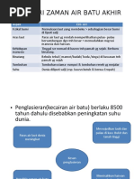 Ciri - Ciri Zaman Air Batu Akhir