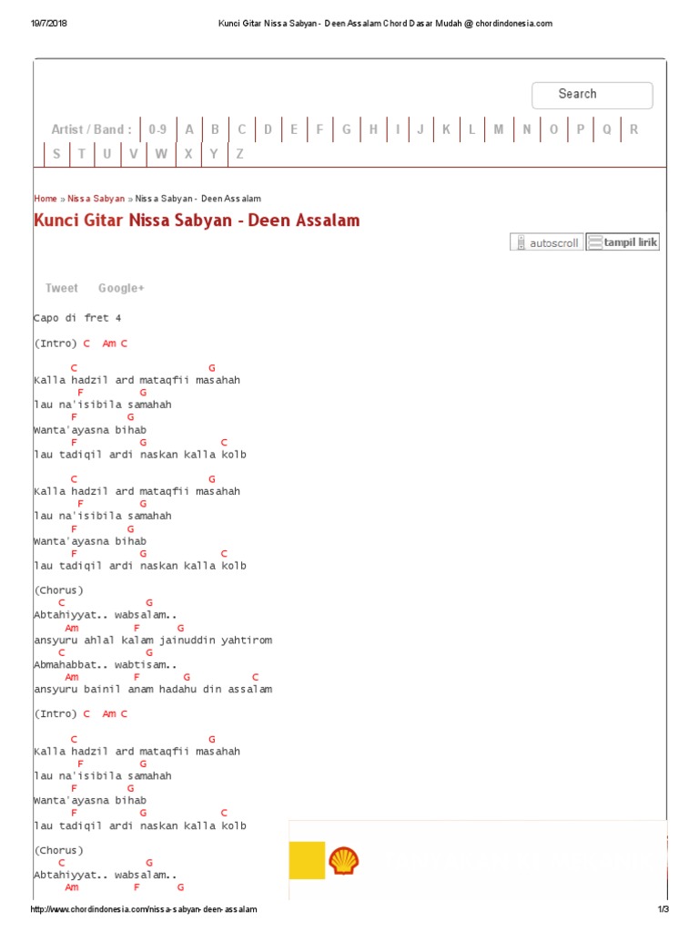 Chord Gitar Qomarun Chord Gitar Lagu Lagu Kenangan