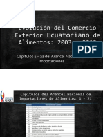 1.5 Jorge García SENAE Evolución Del Comercio Exterior Ecuatoriano de Alimentos