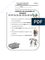 Adverbs of Manner Scrapbook Activity
