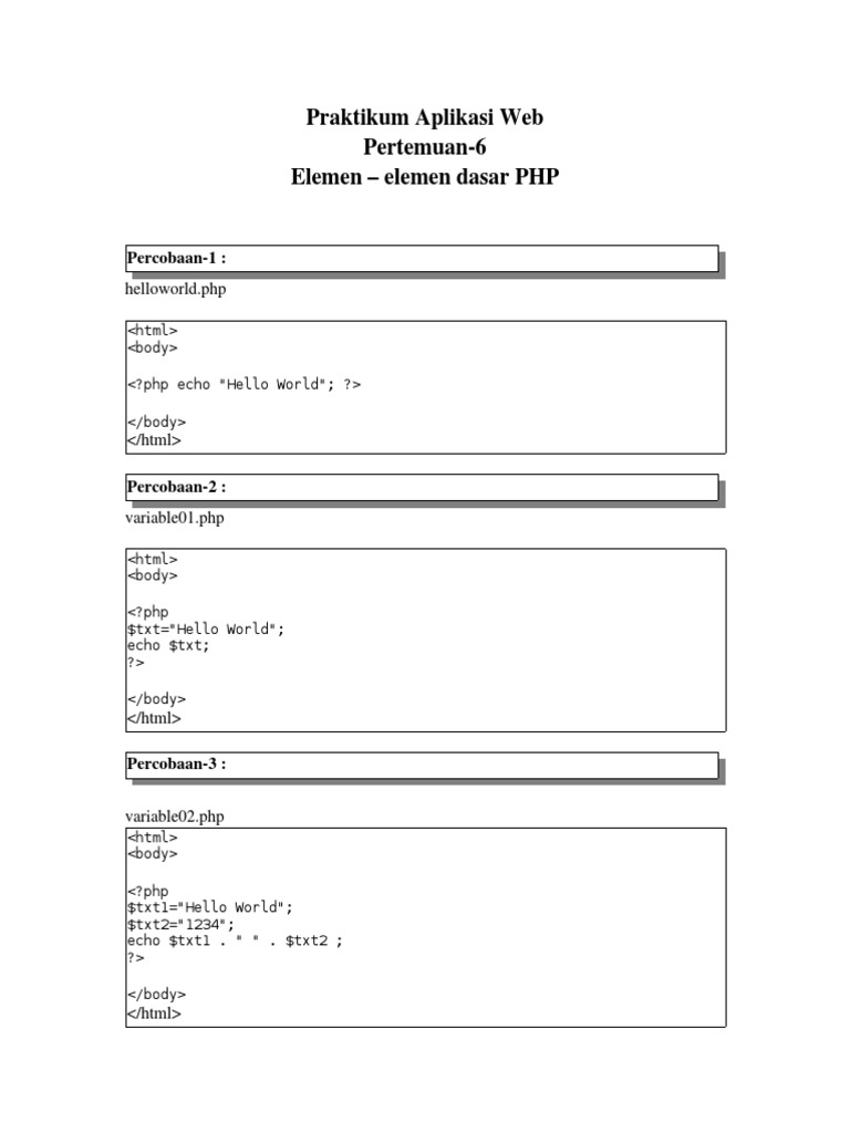 PHP Basics: Print and Variables | PDF | Php | Computer Data