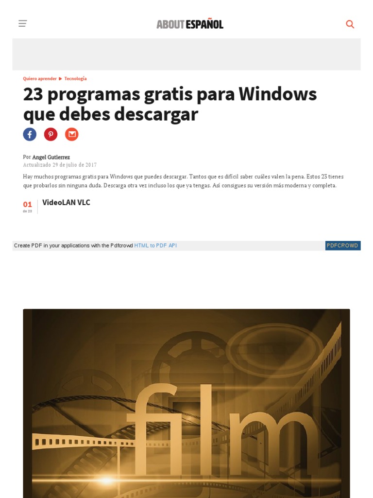 23 programas gratuitos esenciales para Windows | PDF | HTML | E Books