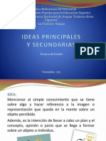 Ideas Principales y Secundarias