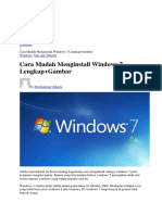 Tutorial Instal Windows 7 Dengan DVD