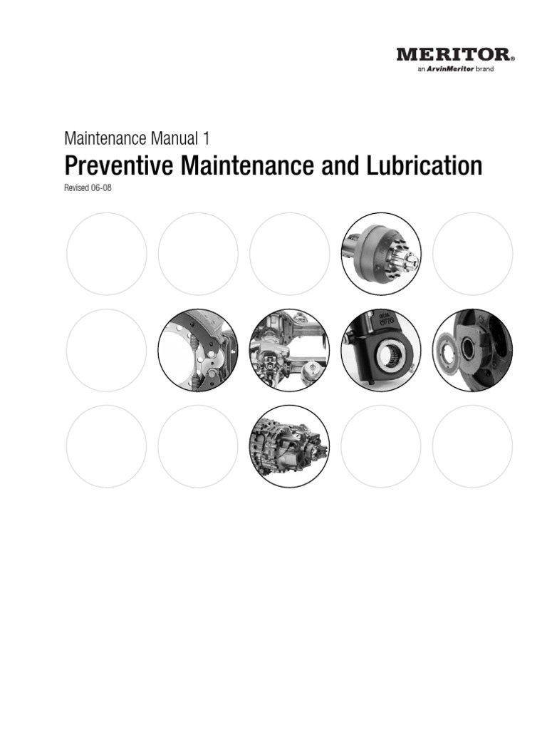 Meritor Preventive Maintenance Manual PDF Motor Oil Vacuum Cleaner