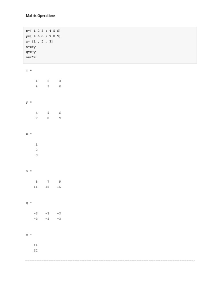 matrix-operations-x-1-2-3-4-5-6-y-4-5-6-7-8-9-z-1-2-3-s-x-y-q-x