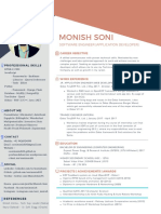 Monish Soni: Software Engineer (Application Developer)