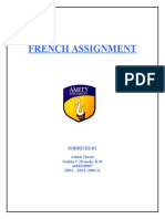 Assignement On French - 1