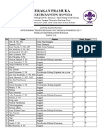 Daftar Hadir Rapat Panitia