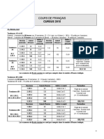 Cours de Français