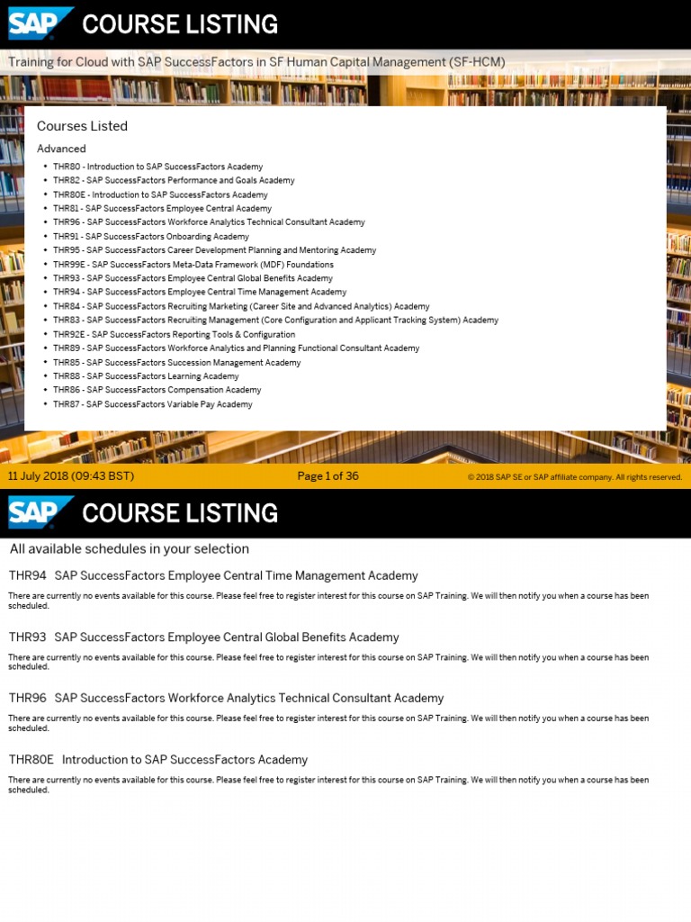 SF Course | PDF | Metadata | Provisioning