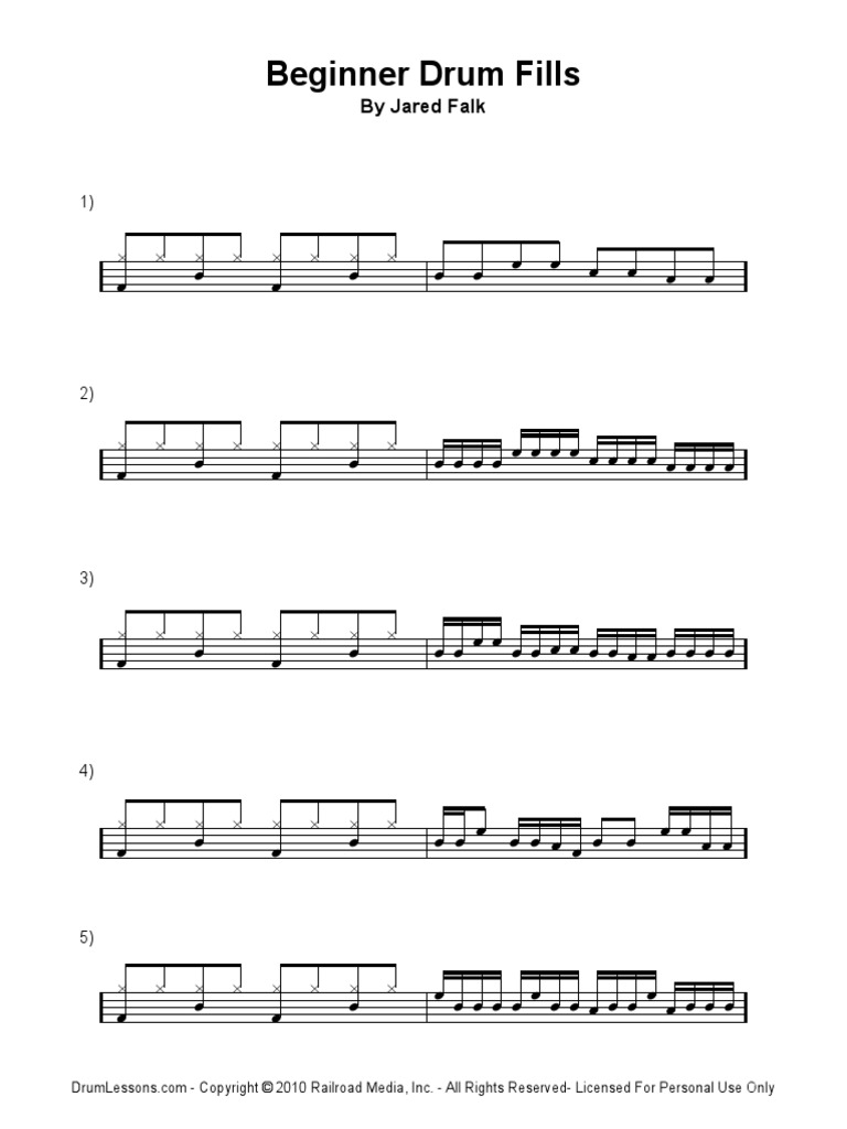 BDL Beginner Drum Fills