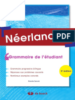 Néerlandais Grammaire de L'étudiant