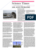 The Science Times: Acid Rain, Acid Problems