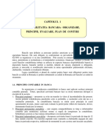 Cap.1. Contabilitatea Bancara - Organizare, Principii, Evaluare, Plan de Conturi PDF