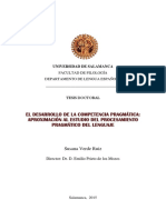 Verde Ruiz, Susana - El Desarrollo de La Competencia Pragmatica PDF