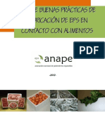 Guía de Buenas Prácticas de Fabricación de EPS en Contacto Con Alimentos