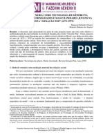 A Atuação Da Moda Como Tecnologia de Gênero Na Construção de Feminilidades e Masculinidades Jovens Na Revista "Geração Pop" (1972-1979)