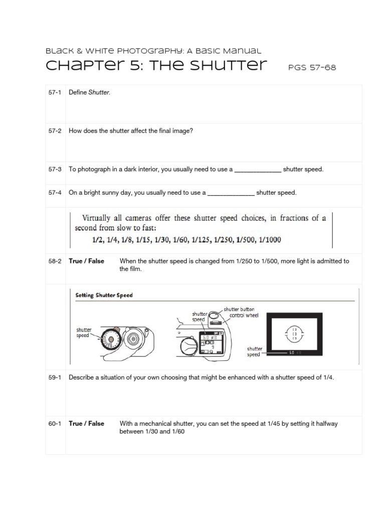 Understanding Camera Shutter Mechanics | PDF | Shutter Speed | Shutter ...