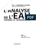 Analyse de L'eau PDF