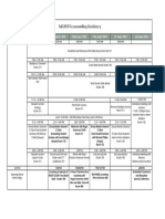 Fall 2018 Residency Schedule