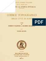 Codice Topografico Della Città Di Roma-Vol2