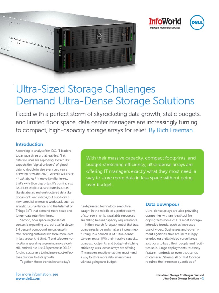 Ultra-Dense Storage Solutions Guide | PDF | Computer Data Storage ...