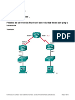 Lab Ping - Probando Conectividad Coon Ping and Traceroute