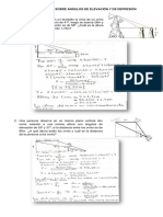 Poblemas Sobre Angulos de Elevacion y de Depresion Con La Solucion PDF