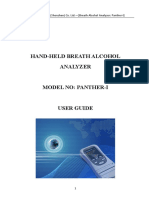 Panther-I Handheld Breathalyzer User Guide