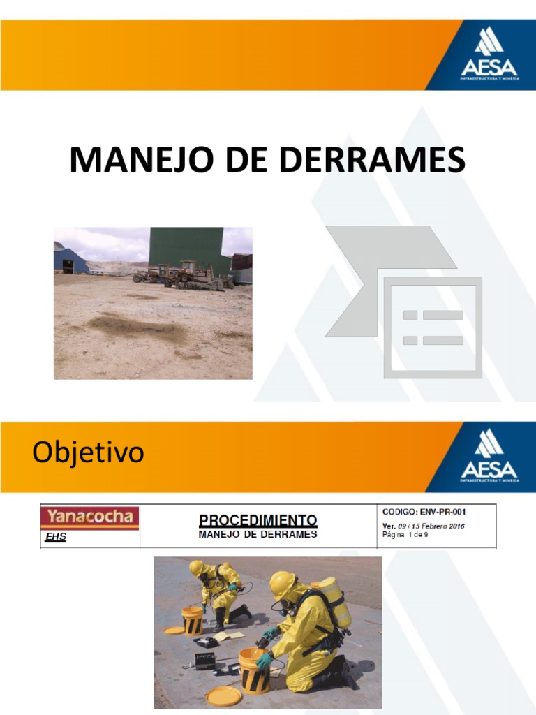 Control de Derrames y Manejo de Residuos | PDF | Residuos | Energía y ...