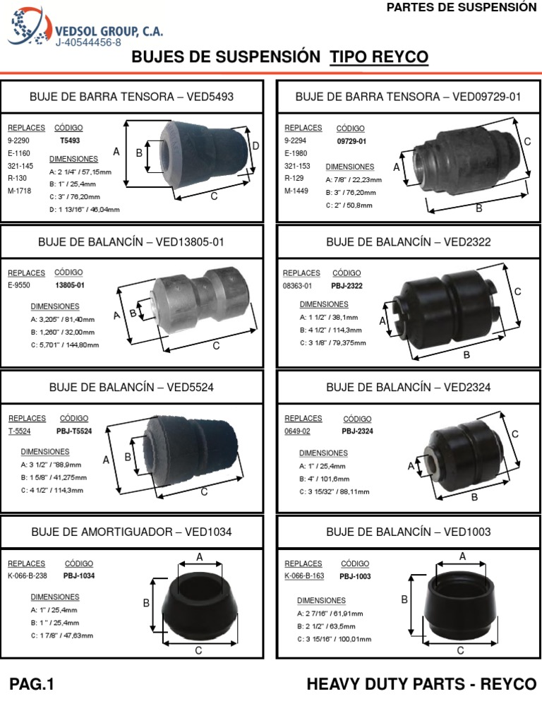 Catalogo de Suspension Reyco | PDF | Vehículos blindados de combate