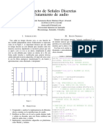 Proyecto de Senales Discretas Tratamiento de Audio Footnotesize