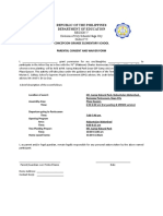 Concepcion Grande Parental Consent Form for Arbor Day Tree Planting