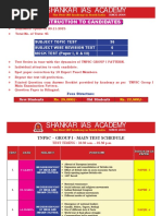 Shankar Ias Academy: Instruction To Candidates