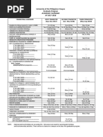 University of The Philippines Visayas Graduate Program Academic Calendar AY 2017-2018