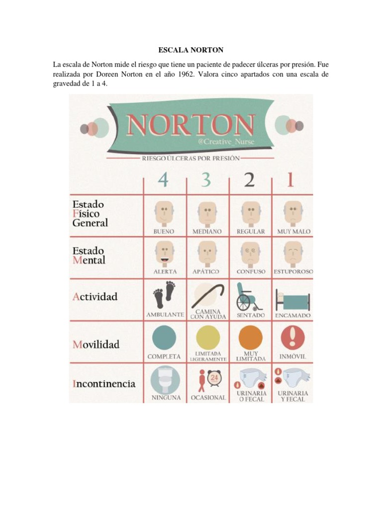 Escala de Norton para Prevención de UPP | PDF | Relaciones personales